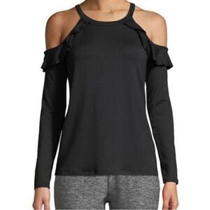 Beyond Yoga NWT Cold Shoulder Ruffle Top XL